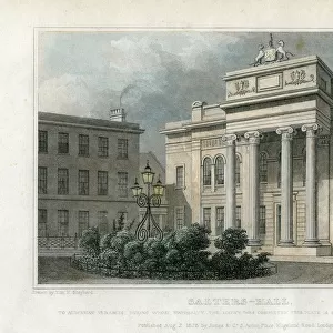 Salters Hall, London, 1828. Artist: W Wallis