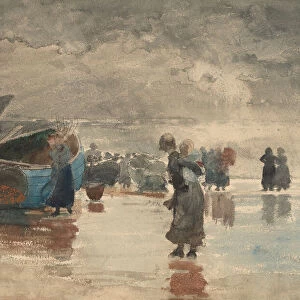 On the Sands, 1881. Creator: Winslow Homer