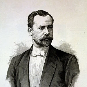 Saturnino Calleja (1855-1915), Spanish editor, engraving of Spanish and American Illustration