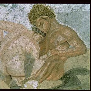Satyr and Maenad. Mosaic from the House of the Faun