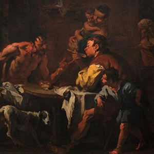 Satyr and peasant family