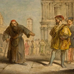 Scene From Shakespeares The Merchant Of Venice, 1865. Creator: Sir John Gilbert