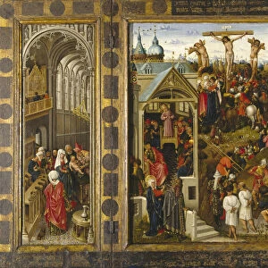 Scenes from the Life of Christ (Triptych). Artist: Alincbrot (Alimbrot), Louis (Lodewijk) (ca 1410-1460)