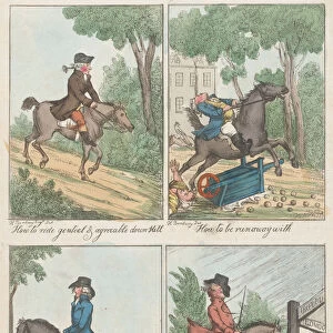 Four Scenes: How to Ride Genteel & Agreeable Down Hill;How to be Run Away With