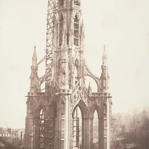Scott Monument Print, Edinburgh, 1844