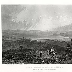 Sea of Galilee or Lake of Tiberias, 1887. Artist: W Richardson
