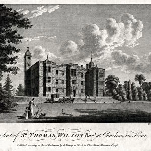 The Seat of Sir Thomas Wilson Bart at Charlton in Kent, 1776. Artist: William Watts