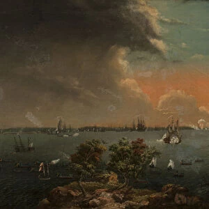 Second Russo-Swedish Battle of Svensksund on 10 July 1790. Creator: Schoultz, Johan Tietrich