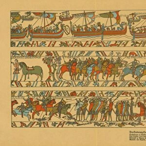 Sections of the Bayeux Tapestry. Creator: Unknown