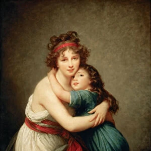 Self-Portrait with her Daughter, Julie, c