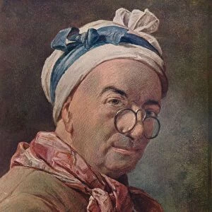 Self portrait in spectacles, 1771. Artist: Jean-Simeon Chardin