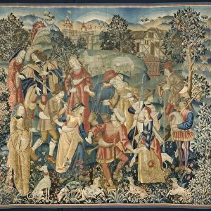 Shepherds in a Round Dance, around 1500. Creator: Unknown