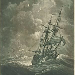 Shipping Scene from the Collection of John Chicheley, 1720s. Creator: Elisha Kirkall
