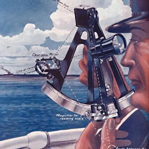How A Ships Captain Uses The Sextant, 1935