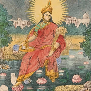 Shri Shri Lakshmi, ca. 1880. Creator: Unknown
