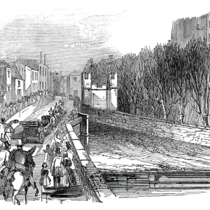Sir Robert Peel Enters Tamworth, 1845 Print Sir Robert Peel Enters Tamworth, 1845 Print