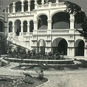 Sirdars Palace (Site of General Gordons Death) and Shoebill Stork, Khartoum, c1930s