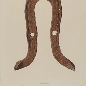 Skid Shoe for Horse, c. 1938. Creator: Samuel Faigin