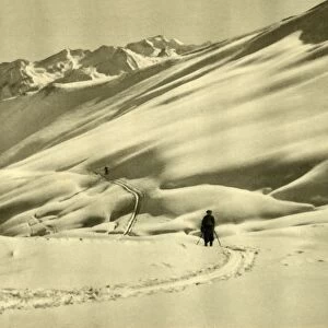 Skiing at Upper Schlossalm, near Bad Hofgastein, Austria, c1935. Creator: Unknown