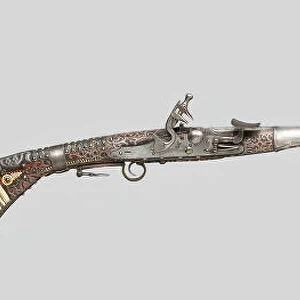 Snaphance Gun, Morocco, 19th century. Creator: Unknown