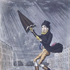 A Soaker or a Real Cat and Dog Day, 1825. Artist: G Hunt