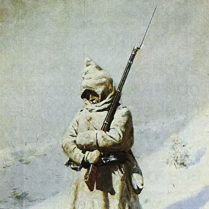 Soldier in the snow (All quiet on the Shipka Pass)