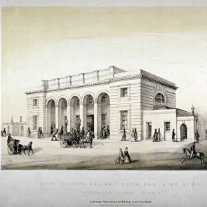 South Western Railway Terminus, Nine Elms, Battersea, London, c1840
