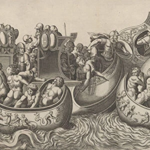 Speculum Romanae Magnificentiae: Naval Battle, 16th century. 16th century