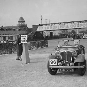 SS 2 competing in the JCC Rally, Brooklands, Surrey, 1939. Artist: Bill Brunell