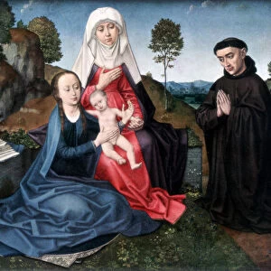 St Anne, The Virgin and Child and a Donor, (1927). Artist: Hans Memling
