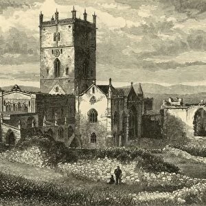 St. Davids Cathedral and the College, from the North-East, 1898. Creator: Unknown