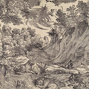 St. Jerome in the Wilderness, mid-16th century. mid-16th century. Creator: Attributed to Nicolo Boldrini