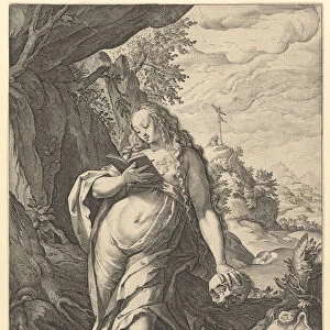 St. Mary Magdalen Penitent, 1585. Creator: Hendrik Goltzius