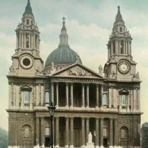 St. Pauls Cathedral, c1900s. Creator: Eyre & Spottiswoode