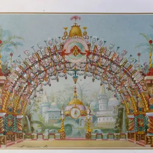Stage Design for The Nutcracker Ballet Print, 1892 Stage Design for The Nutcracker Ballet Print, 1892