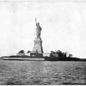 Statue of Liberty, New York Harbour, late 19th century. Artist: John L Stoddard