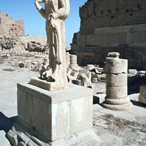 Statue of a Parthian princess, Hatra (Al-Hadr), Iraq, 1977