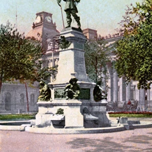 Statue of Paul Chomedey de Maisonneuve, Montreal, 1904