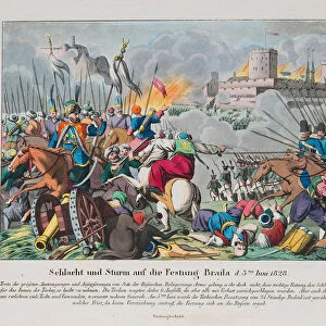 The storming the Brailov fortress on June 15, 1828, c. 1830. Artist: Anonymous