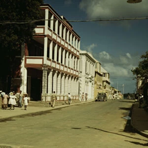 Street in Christiansted, St. Croix, Virgin Islands, 1941. Creator: Jack Delano