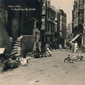 A street near the Citadel, Cairo, Egypt, 1936