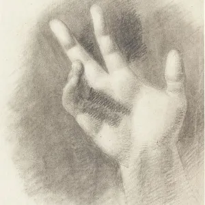 Benjamin Robert Haydon Print: Study of a Right Hand Benjamin Robert Haydon Print: Study of a Right Hand