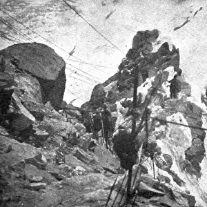 Sur le front Italien; un coin du champ de bataille: le col de Lago Scuro, 1918. Creator: Unknown
