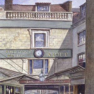 Swan Inn, Leadenhall Market, London, c1870. Artist: JT Wilson