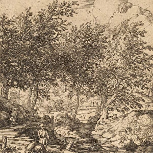 Swineherd, probably c. 1645 / 1656. Creator: Allart van Everdingen