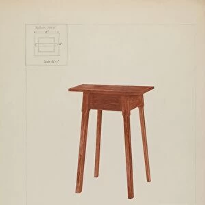 Table, probably 1937. Creator: George Fairbanks