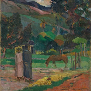 Tahitian Landscape, 1892. Creator: Paul Gauguin