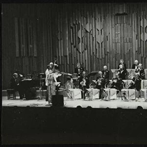 The Ted Heath Orchestra performing at the Barbican Hall, London, December 1985. Artist