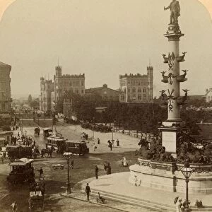 The Tegetthoff Monument, in the Prater-Stern, Vienna, Austria, 1898