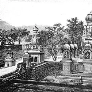 Temple in Ceylon; Four Months in Ceylon, 1875. Creator: Unknown